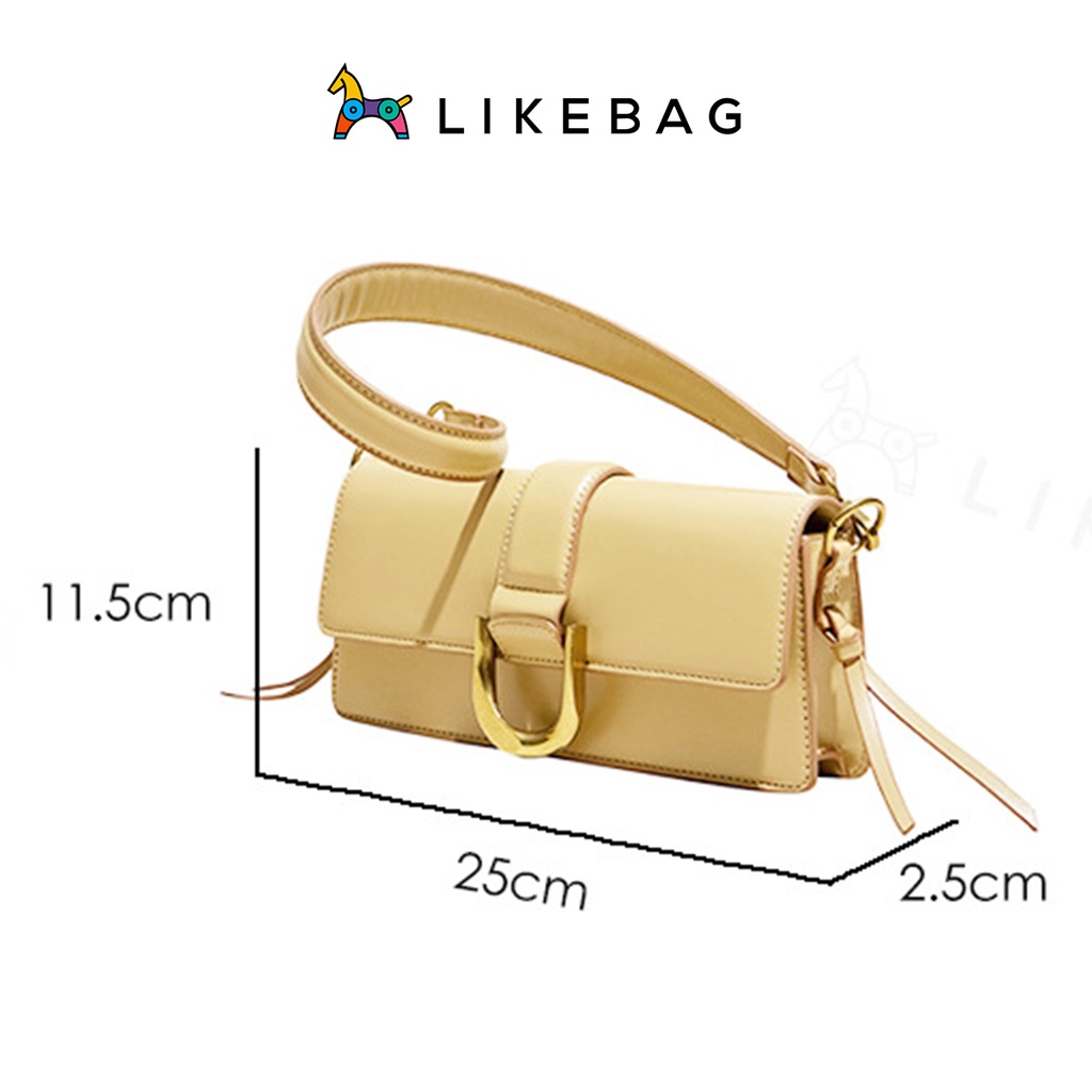 Túi xách nữ đeo vai, kẹp nách LIKEBAG kiểu dáng chữ nhật thanh lịch XK6375 - LIBAGI