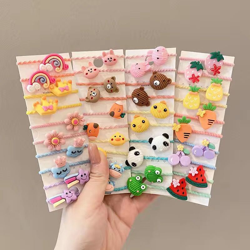 Set 10 dây buộc tóc cho bé phong cách hàn quốc - Toàn mẫu xinh luôn ạ