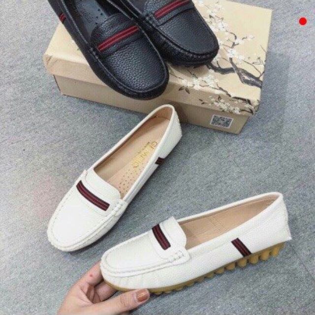 Giày mọi nữ đế gai da mềm