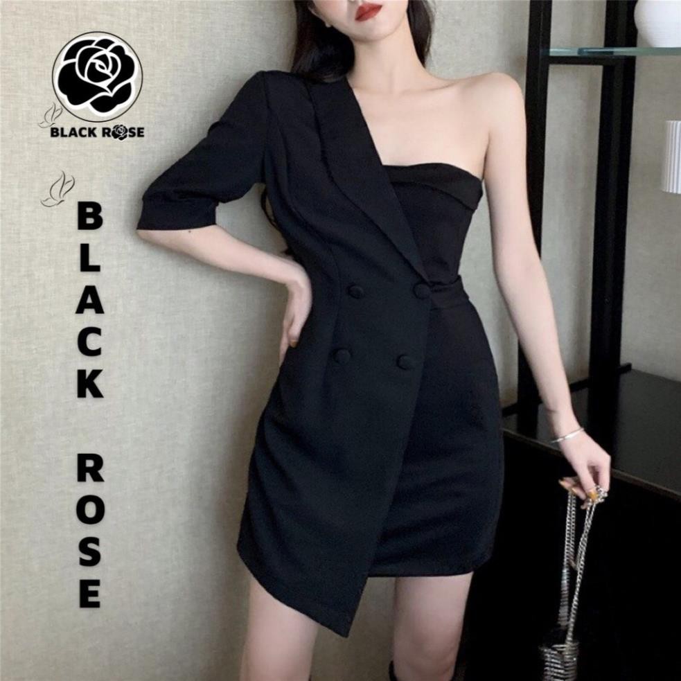 Váy Đầm Vest Nữ Hàn Quốc Đẹp Cá Tính BLACK ROSE Đầm Vest Vét Nữ Dự Tiệc Cao Cấp - TẤM BOUTIQUE  ྇