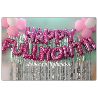 Set bóng chữ Happy Fullmonth