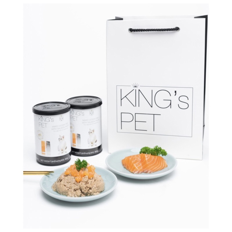 Pate KING PET cho chó mèo dạng lon đủ vị