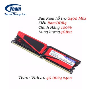 Ram 4GB Dr4 PC 2400 Team tản nhiệt