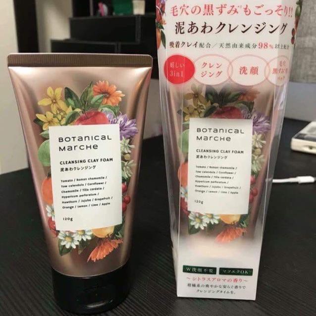 Sữa rửa mặt đất sét làm sạch sâu lỗ chân lông Botanical Marche 120gCHÍNH HÃNG khả năng làm sạch sâu khá đỉnh
