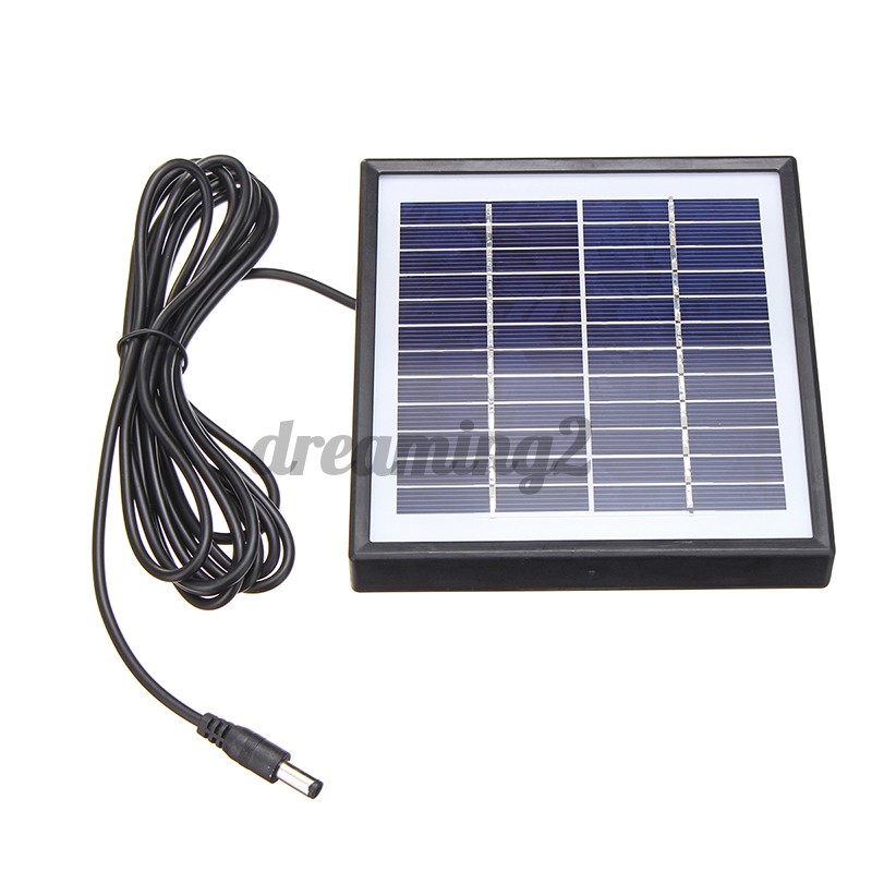 Tấm pin năng lượng mặt trời nhỏ gọn bằng Poysilicon loại A 140x130 X 18mm 5w 12v kèm dây cáp 3m