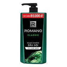 Dầu Gội / Sữa Tăm  ROMANO Hương Nước Hoa Cho Tóc Chắc Khỏe 650gr