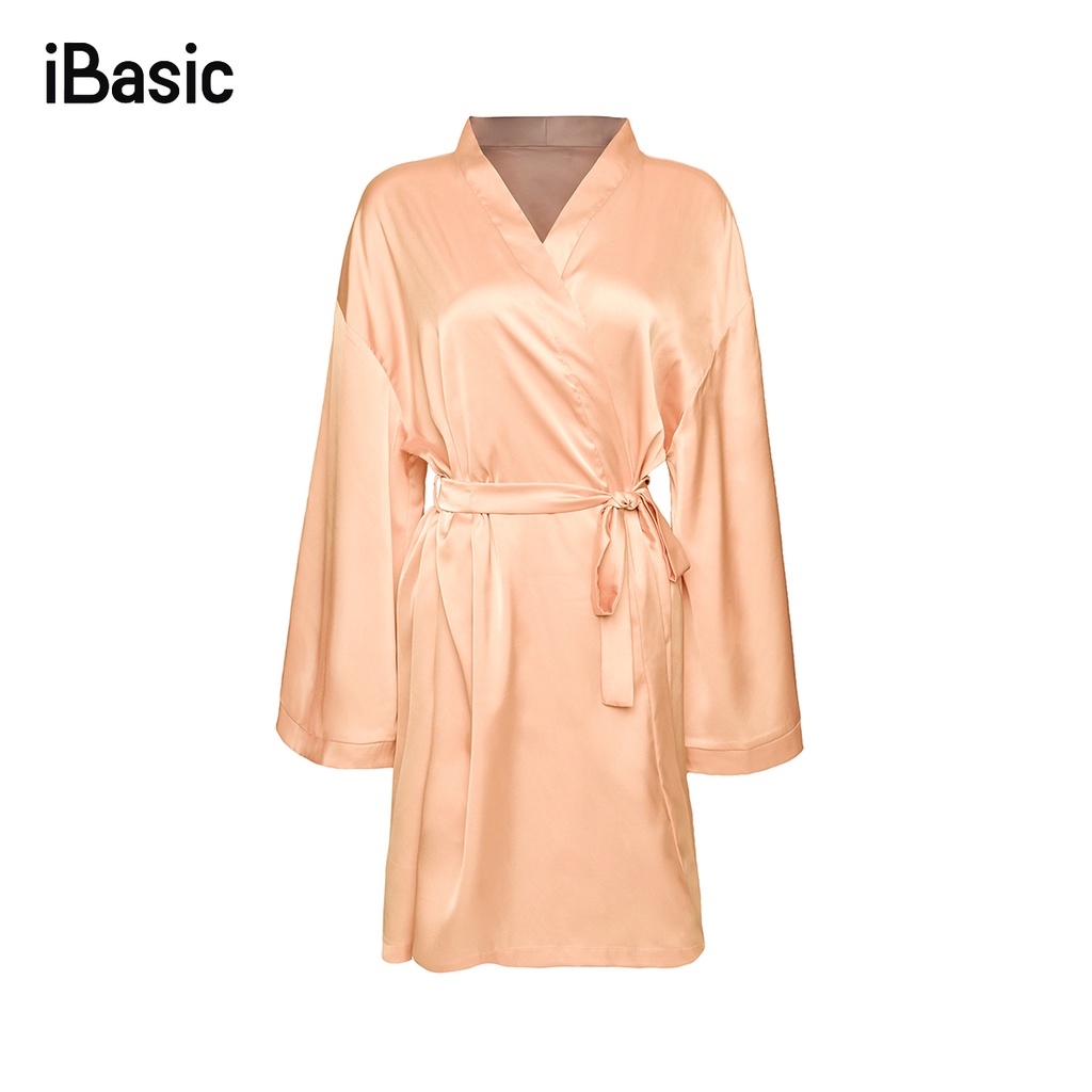 Áo choàng kimono lụa satin iBasic SW055