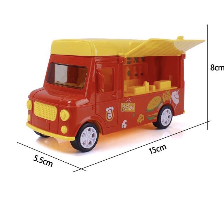 Xe tải thực phẩm trang trí bánh kem