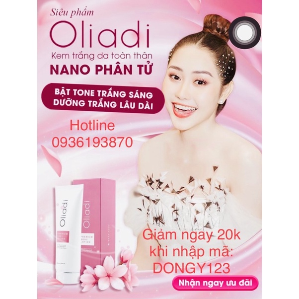 ✅ BODY Oliadi  [CHÍNH HÃNG] ❤️ OLIADI PREMIUM BODY LOTION GIÚP DA TRẮNG HỒNG