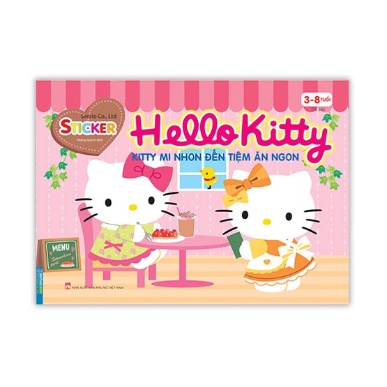 Sách - Hello Kitty - Kitty mi nhon đến tiệm ăn ngon (3-8 tuổi)