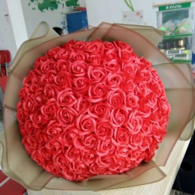 Hoa sáp 99 bông hồng ( nhận bó theo yêu cầu)