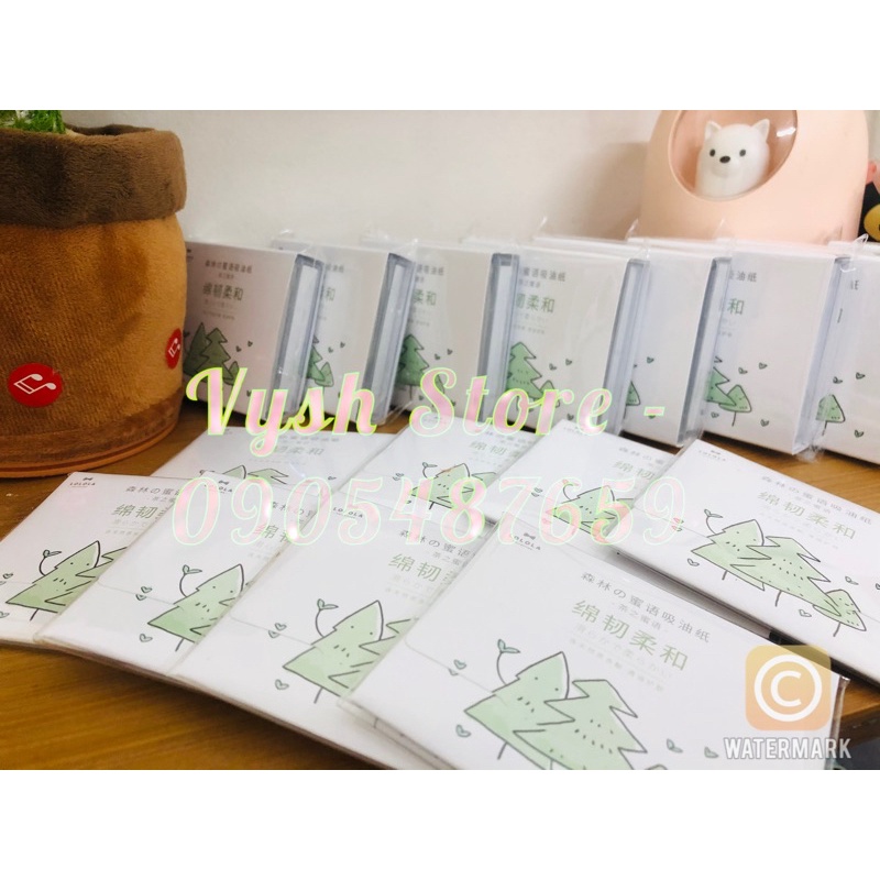 Hộp giấy thấm dầu kèm gương cute hột me TẶNG KÈM LÕI THAY THẾ TIỆN LỢI | BigBuy360 - bigbuy360.vn