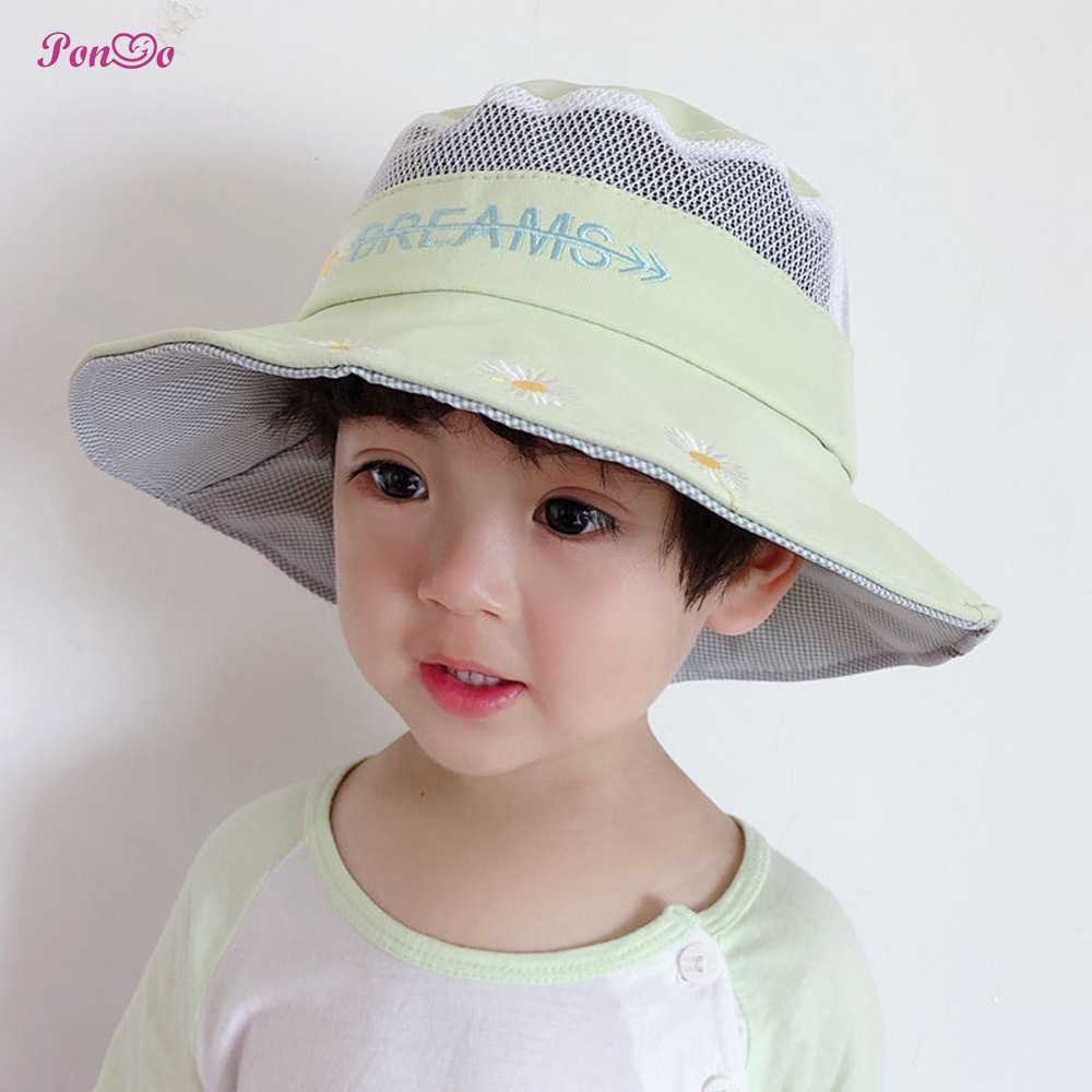 Mũ vành rộng chống nắng thời trang cho bé 2-5 tuổi