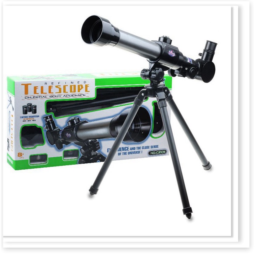 Ống nhòm thiên văn khúc xạ Telescope 40X kèm thị kính và la bàn