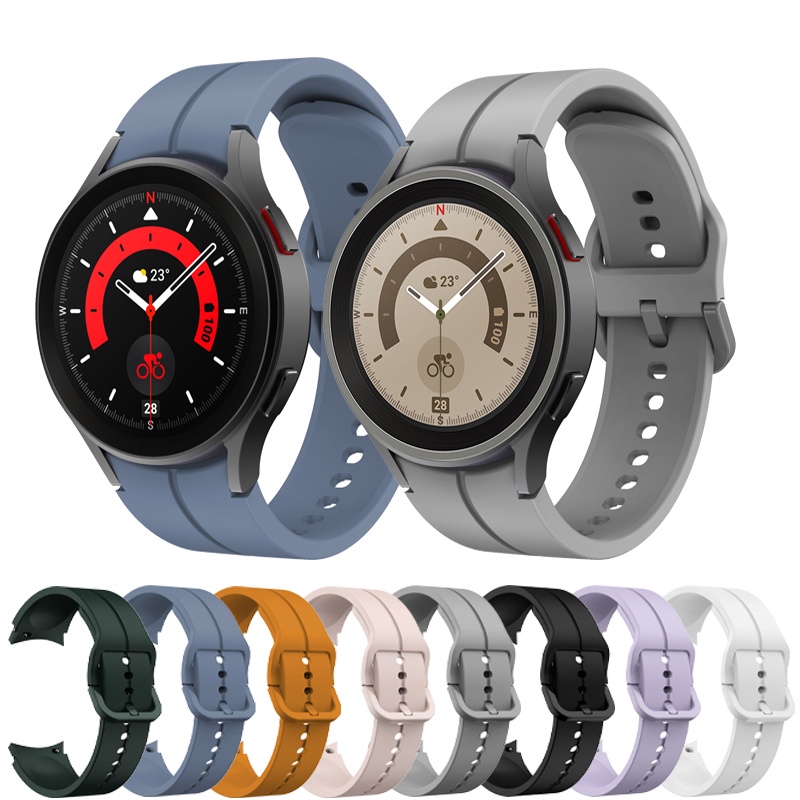 Dây Đeo Silicone 20mm Cho Đồng Hồ Thông Minh Samsung Galaxy Watch 5 / 4 44mm 40mm classic 46mm 42mm 5 pro 45mm