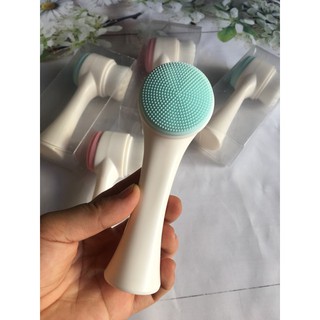 Dụng cụ cọ rửa mặt cầm tay 2 đầu