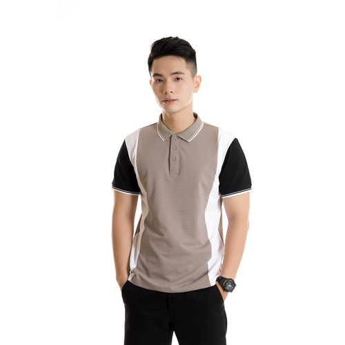 Áo polo nam cotton cá sấu, Áo phong cá sấu thân sọc cổ bẻ tay ngắn PL05 | BigBuy360 - bigbuy360.vn
