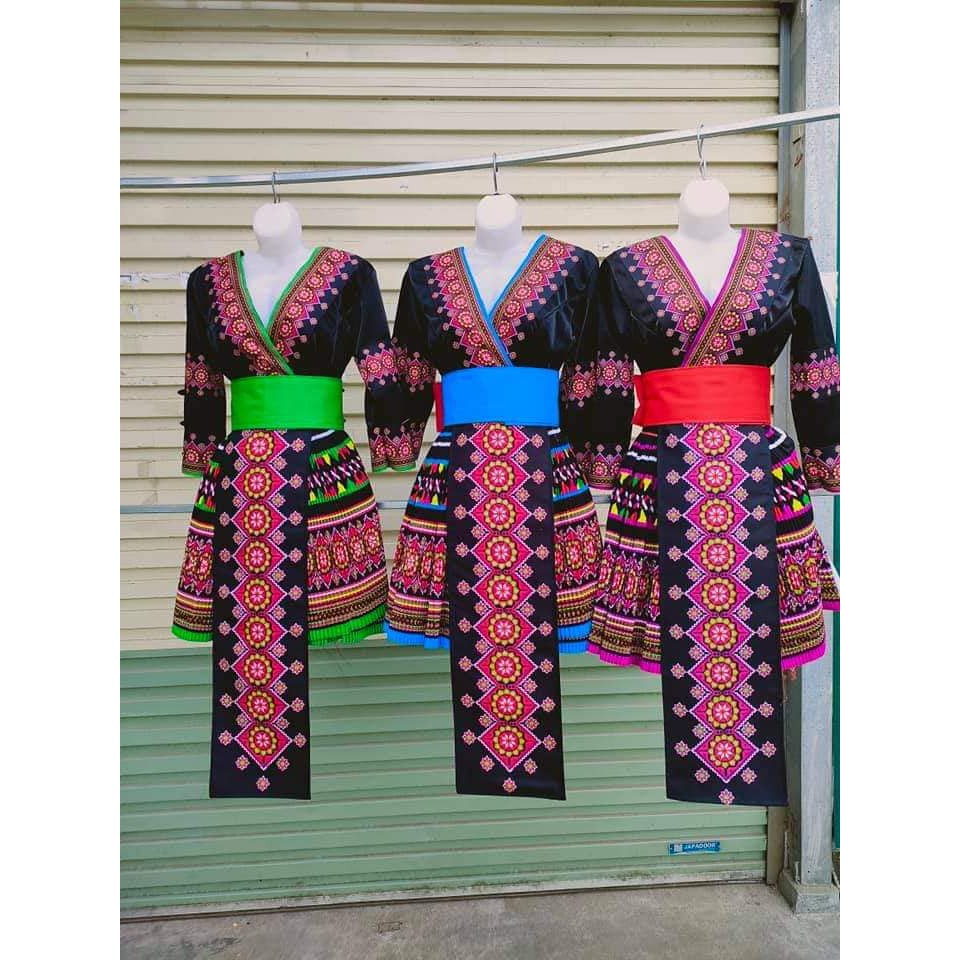 ộ trang phục Hmong váy ngắn đẹp giá rẻ, khaub ncaws hmoob.