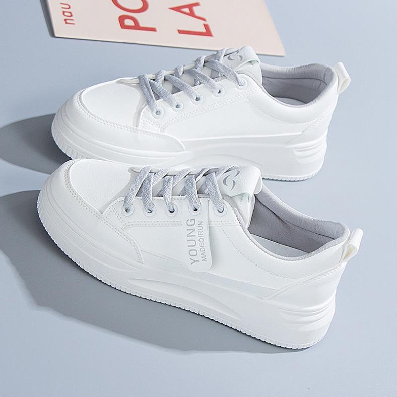 Giày sneaker nữ trắng, giày thể thao thời trang, học sinh, đi học đẹp xịn xò, đáng yêu CMA
