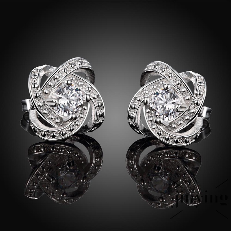 GETNOIVAS Hoa tai mạ bạc 925 hình ngôi sao xinh xắn ngộ nghĩnh