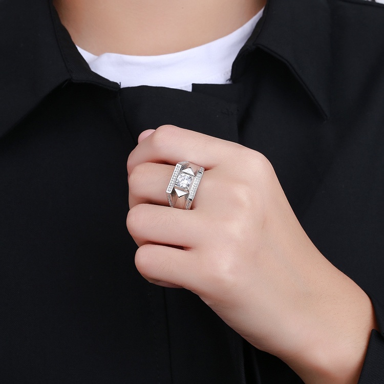 Nhẫn thời trang Nam bạc Ý S925 - N76