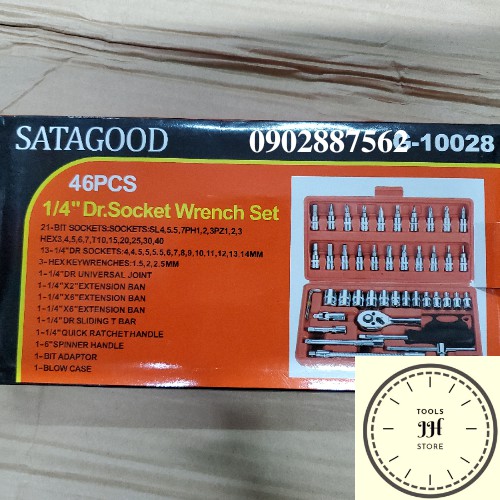 [Hàng Xịn Giá Rẻ] Bộ Dụng Cụ Mở Bu Lông Ốc Vít , Sửa Chữa Ô Tô Xe Máy , Đa Năng 46 Chi Tiết Cực Kì Tiện Dụng