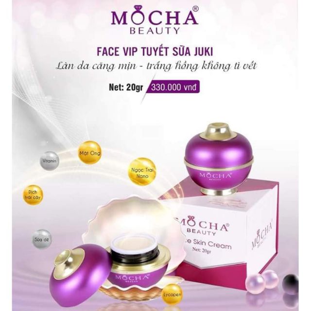 Kem face vip mocha dưỡng da