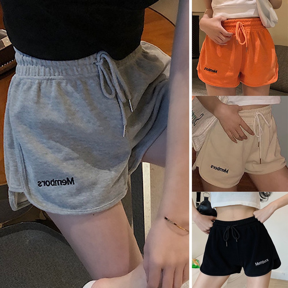 Quần Short Thể Thao Lưng Thun Dây Rút Phong Cách Hàn Quốc