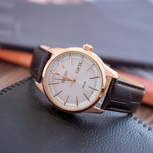 Đồng hồ nam Seiko SNE530P1S máy năng lượng mặt trời, kính Sapphire chống xước, dây thép không gỉ cao cấp chính hãng