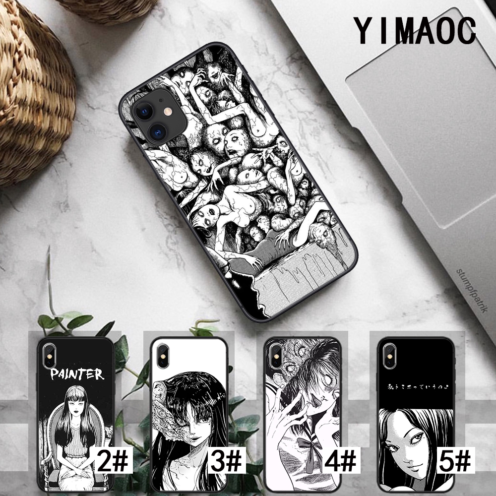 Ốp Điện Thoại Dẻo Họa Tiết Truyện Tranh Kinh Dị Tomie Cho iPhone XS Max XR X 11 Pro 7 8 6 6S Plus