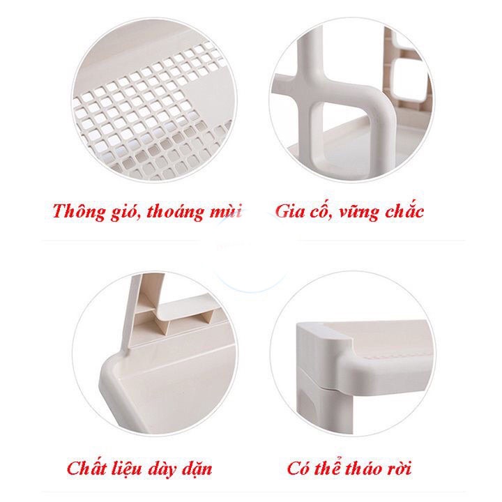 Kệ đựng gia vị nhà bếp 2 tầng tiện lợi Việt Nhật 5566, kệ đựng đồ nhà tắm, úp chén bát đa năng tiện ích Thị Nắng Store
