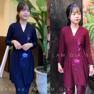 ĐỒ LAM ĐI CHÙA # THUN CÁCH TÂN HOA THÊU
