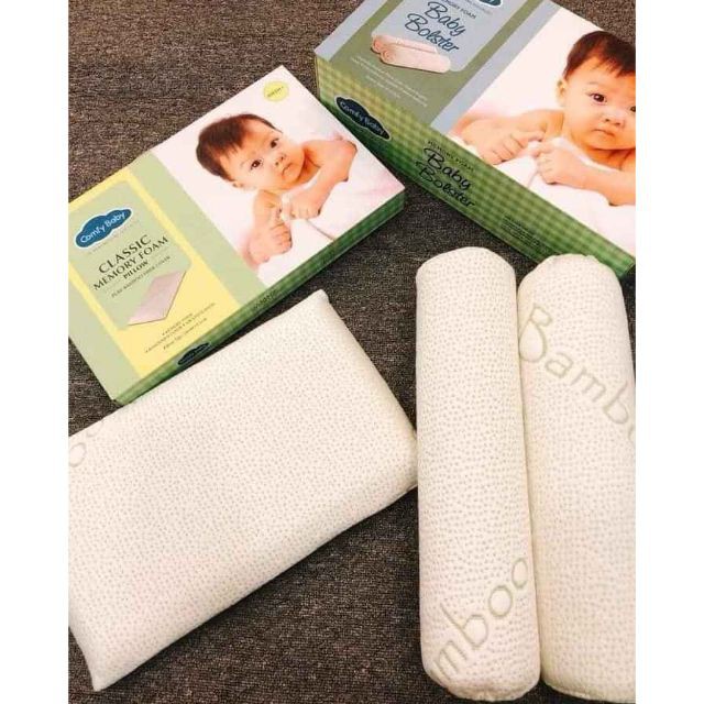 Gối ôm/gối đầu chống ngạt sợi tre cho bé Comfy Baby Organic