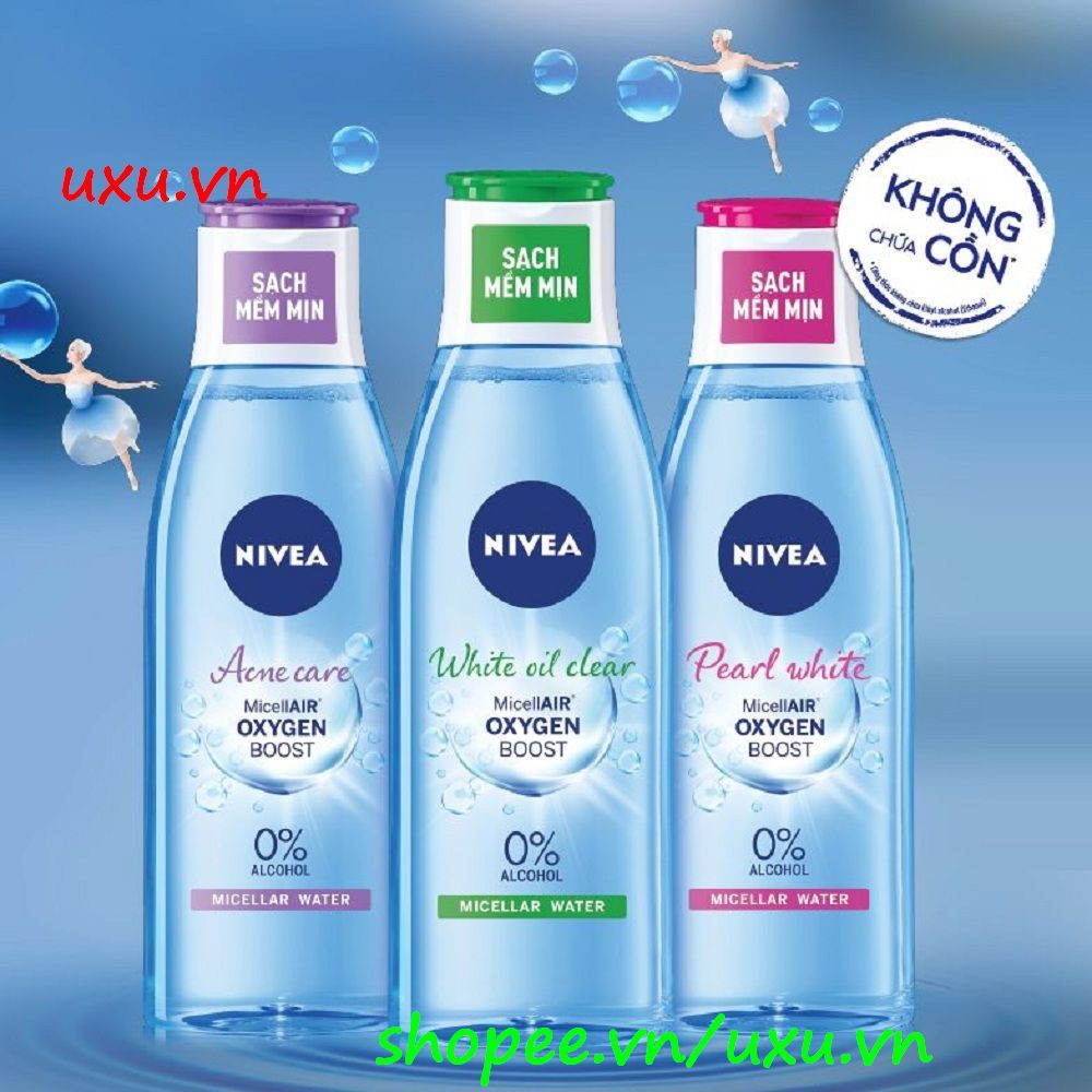 Nước Tẩy Trang 200Ml Nivea Xann Cho Da Nhờn Micellar Water Ngăn Nhờn Và Ngừa Mụn, Với uxu.vn Tất Cả Là Chính Hãng.