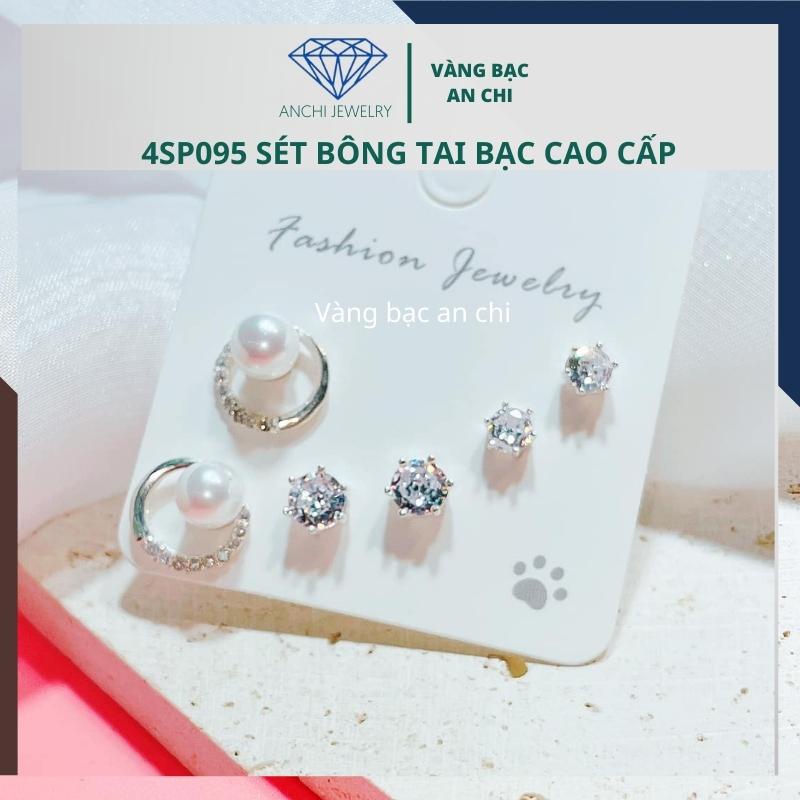 Combo 3 đôi bông tai nam / nữ , bạc ta sáng đẹp - An chi jewelry - NHIỀU MẪU ĐỒNG GIÁ