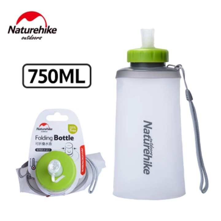 Bình nước gấp gọn Nature Hike NH61A066-B dung tích 750ml