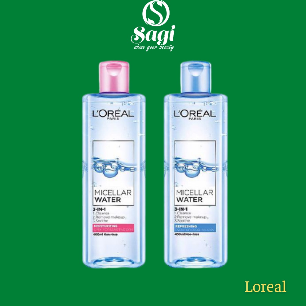 Nước Tẩy Trang Loreal Paris 3in1 Micellar Water 3 In 1 Deep Cleansing 400ml