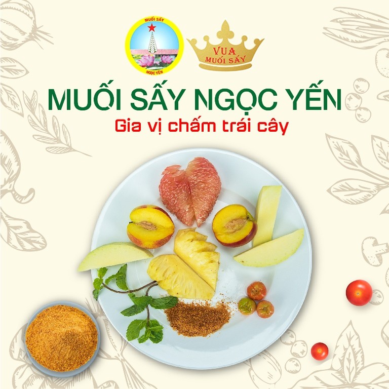 Muối Sấy Ngọc Yến 100g Muối Chấm Trái Cây Ngon