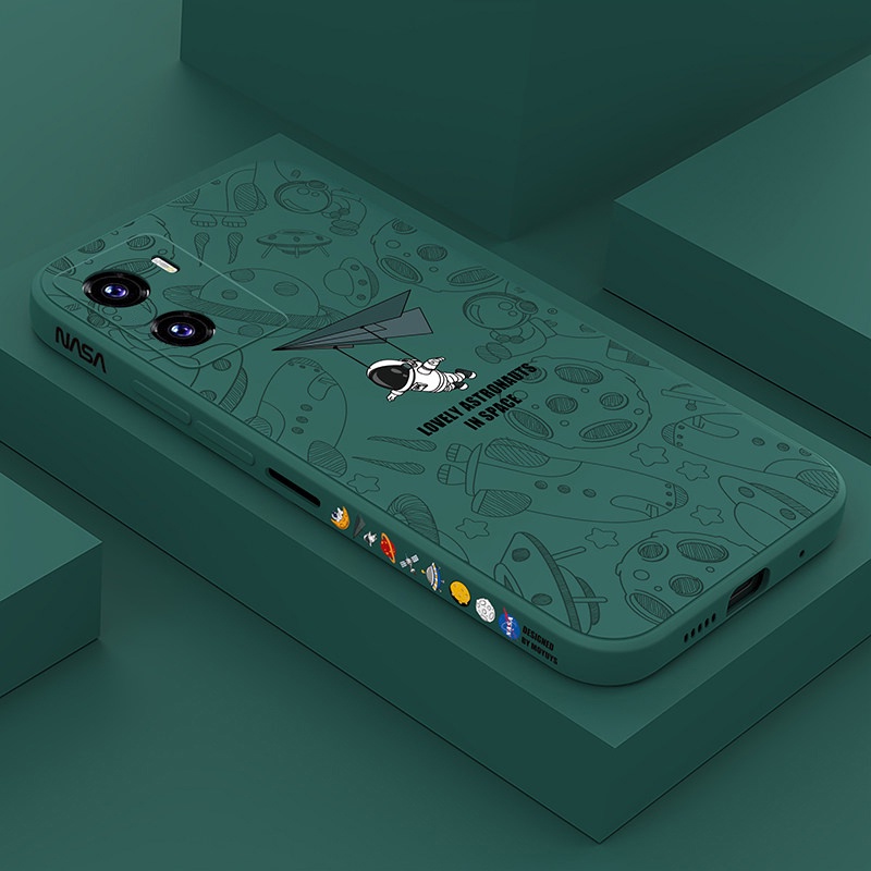 Ốp Điện Thoại Silicon Họa Tiết Phi Hành Gia Dành Cho Vivo y15s y15a y1s y12a y33s
