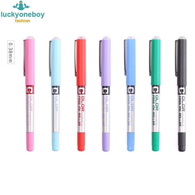 Needle Point Liquid Ink Roller Gel Pen for Office School 0.38/0.5mm