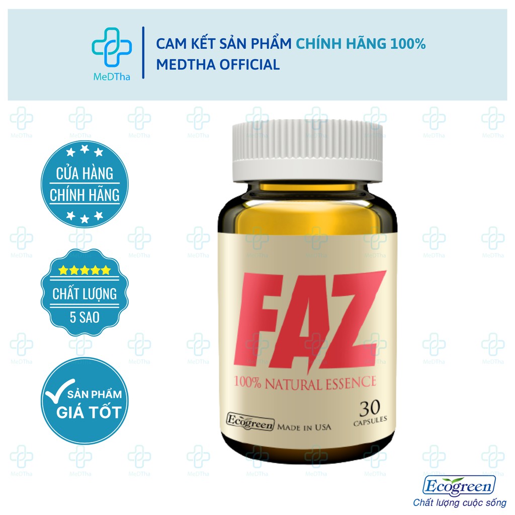 FAZ - Hỗ trợ Điều hòa Mỡ máu, Kiểm soát Tăng Huyết Áp và Các bệnh Tim Mạch [Chính Hãng]