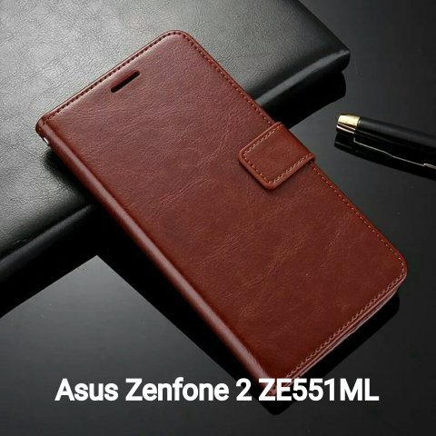 Lật Bao Da Kiêm Ví Tiền Cho Điện Thoại Asus Zenfone 2 Ze551Ml