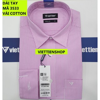 (3533 SL) ÁO SƠ MI VIỆT TIẾN DÀI TAY KẺ SỌC