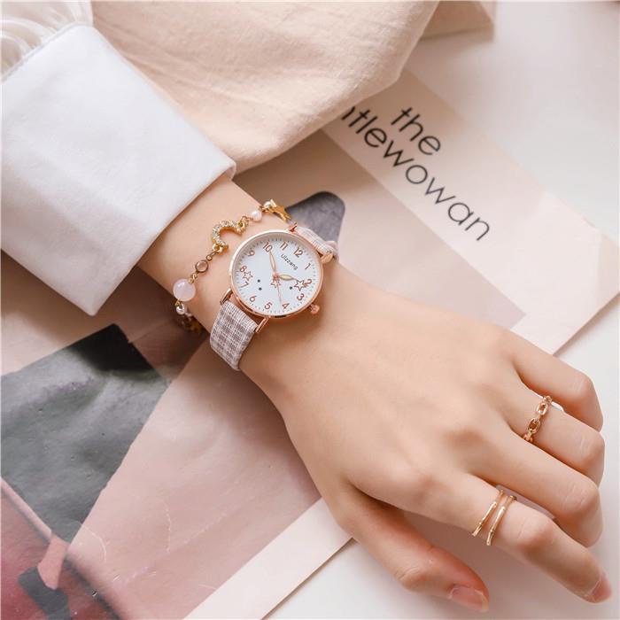 Đồng Hồ Nữ Chính Hãng Ulzzang TD6 Dây Da Cao Cấp Họa Tiết Kẻ Caro Thời Trang Đẹp Giá Rẻ | WebRaoVat - webraovat.net.vn