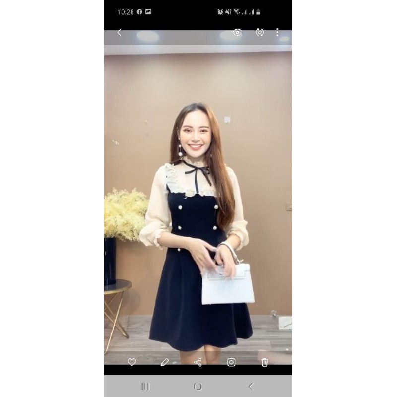 Đầm đen tiểu thư