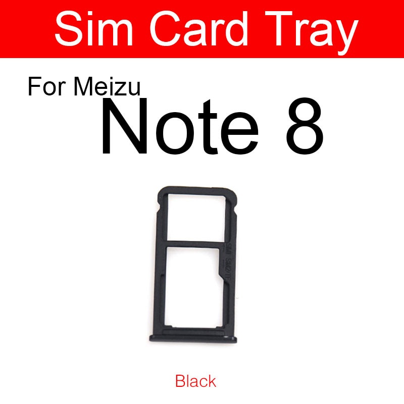SIM Card Slot Tray Holder Adapter For Meizu Note 8 Note8 M822h M822q SD Memory Sim Reader Card Socket Replacement Parts