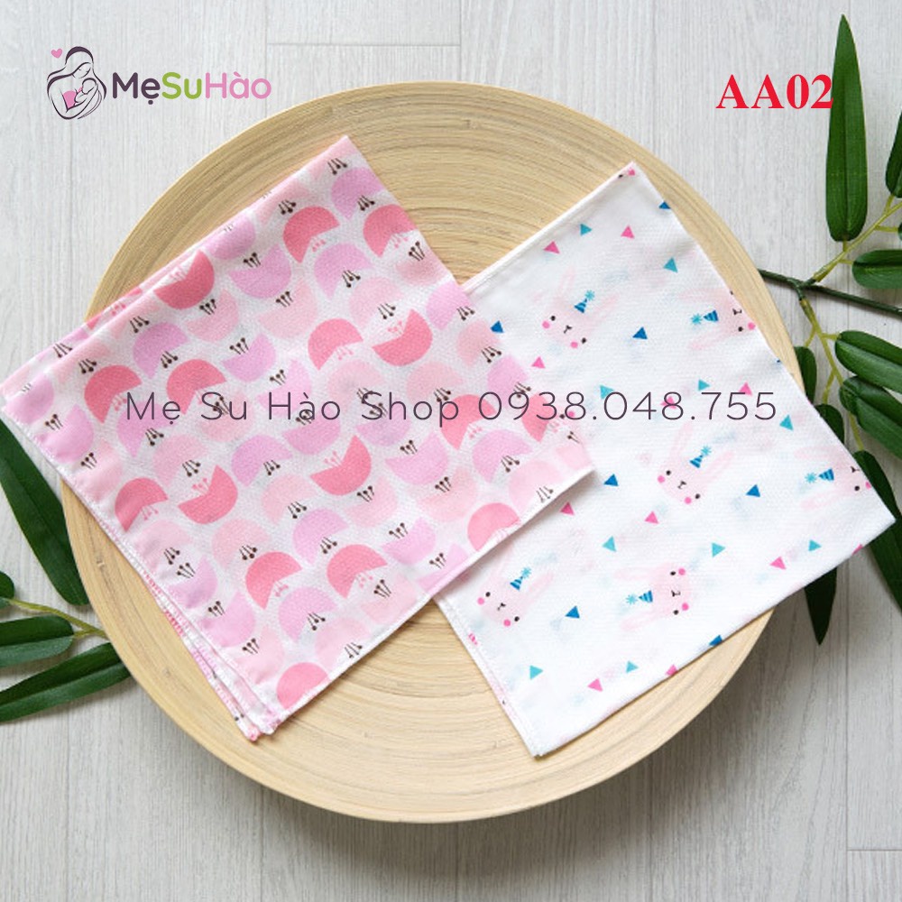 SET Khăn Sữa Sợi Tre 10C size 36*36cm hãng Cordii mã AA02 rất dễ thương