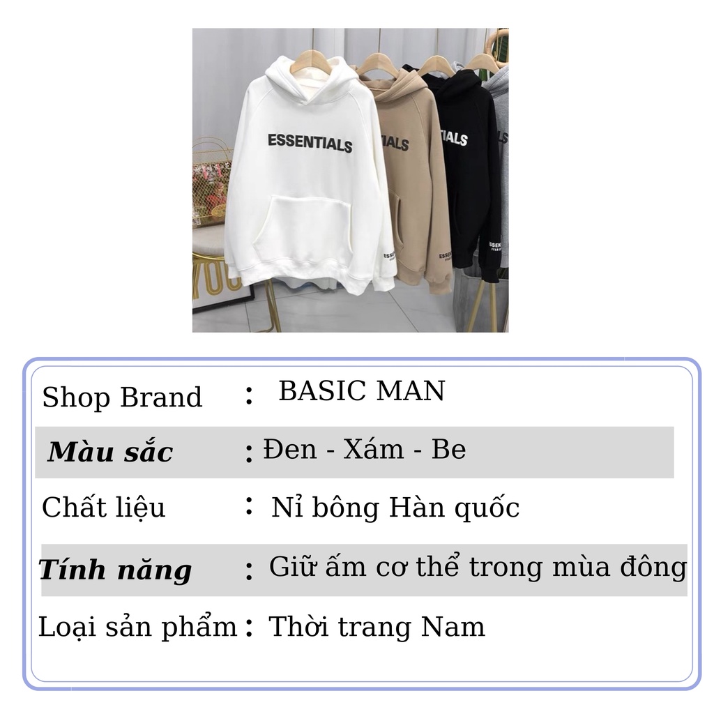 [Mã 12FASHIONSALE1 giảm 10K đơn 50K] Áo Hoodie UNISEX Nam Nữ BASIC Cao cấp có chữ in họa tiết đẹp - Hot Trend | BigBuy360 - bigbuy360.vn
