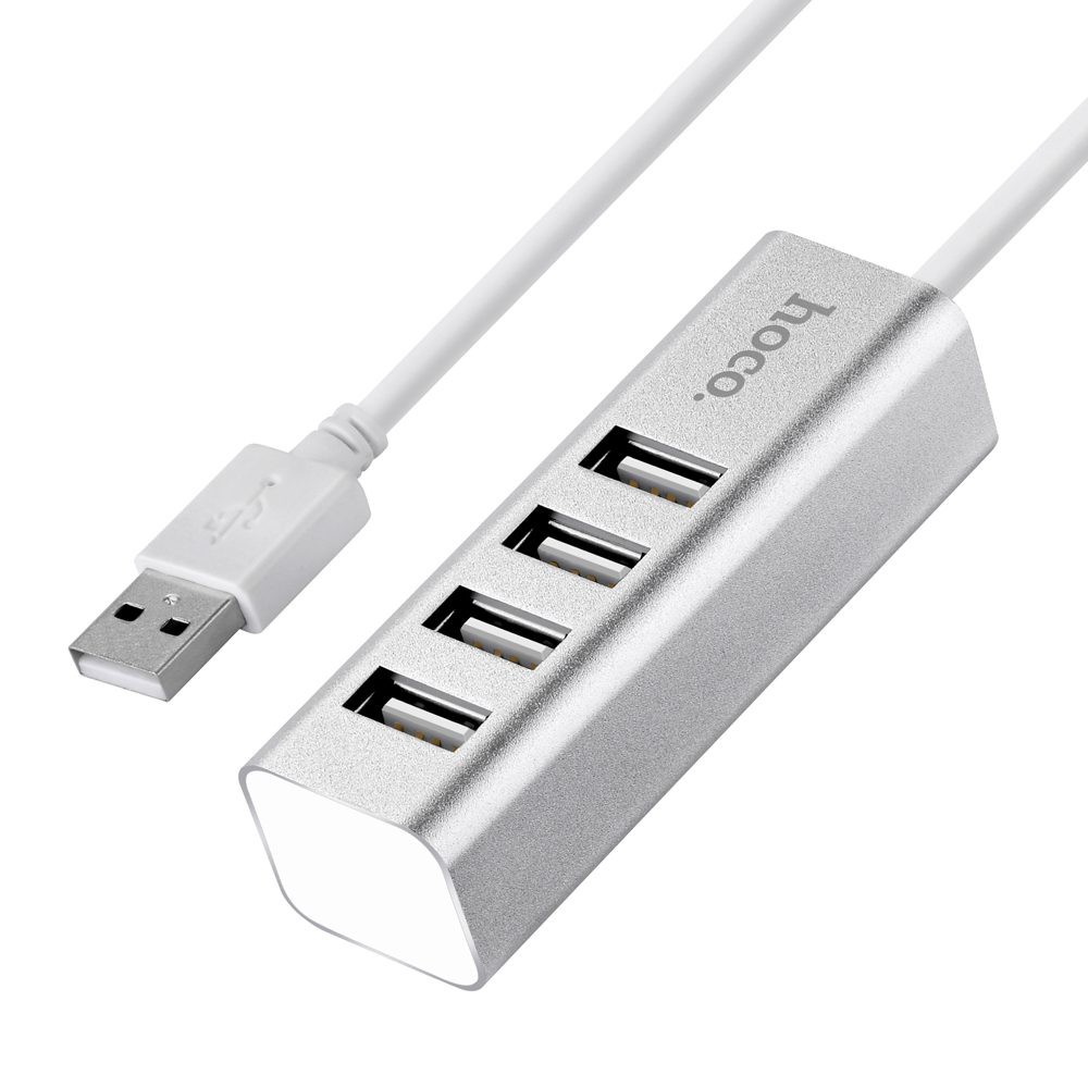 Bộ chia cổng USB Hoco HB1 Type C ra 4 cổng USB 2.0 hàng chính hãng