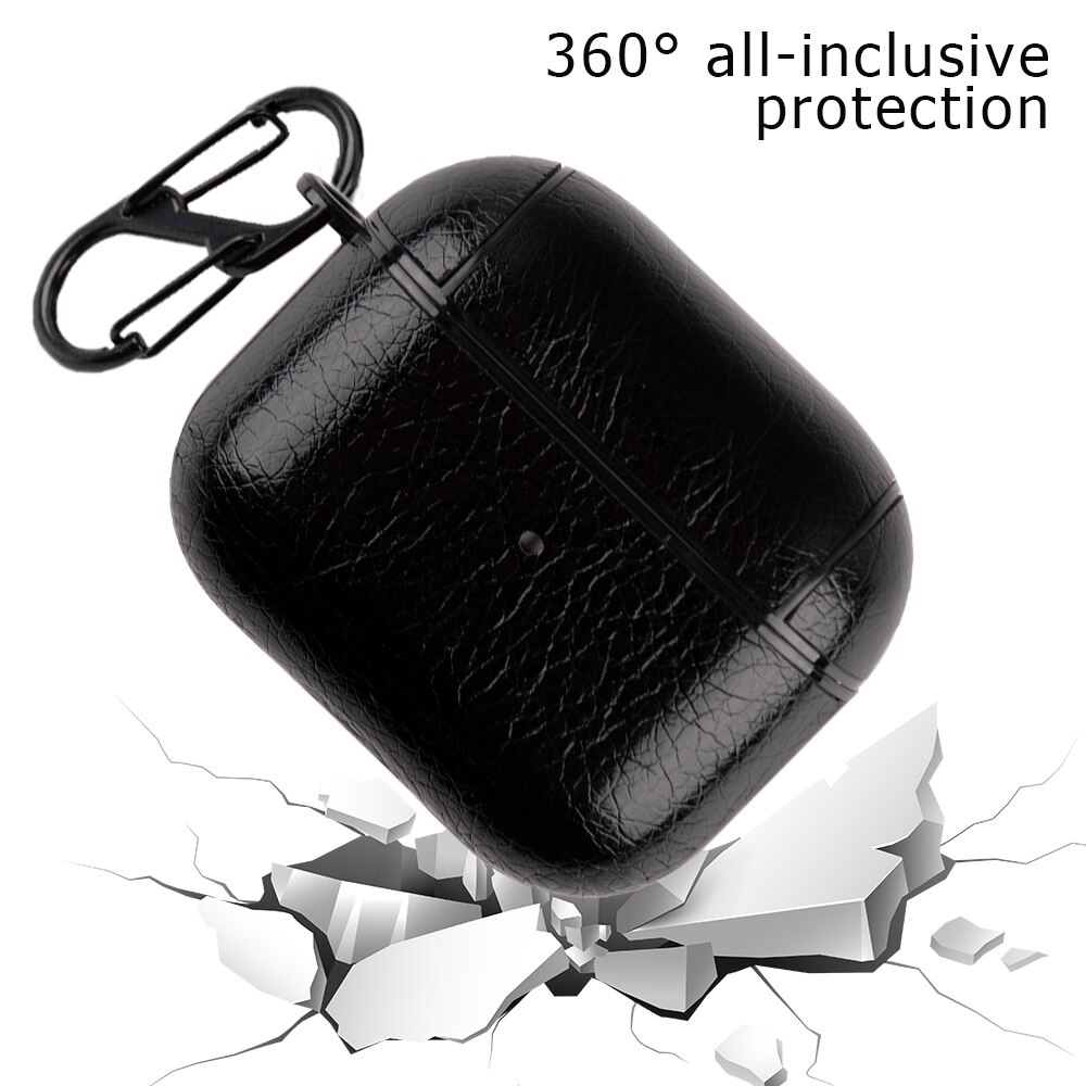 Vỏ Bảo Vệ Hộp Sạc Tai Nghe Airpods 3 Air Pods 3 New 2021 Bằng Da PU Sang Trọng Kèm Móc